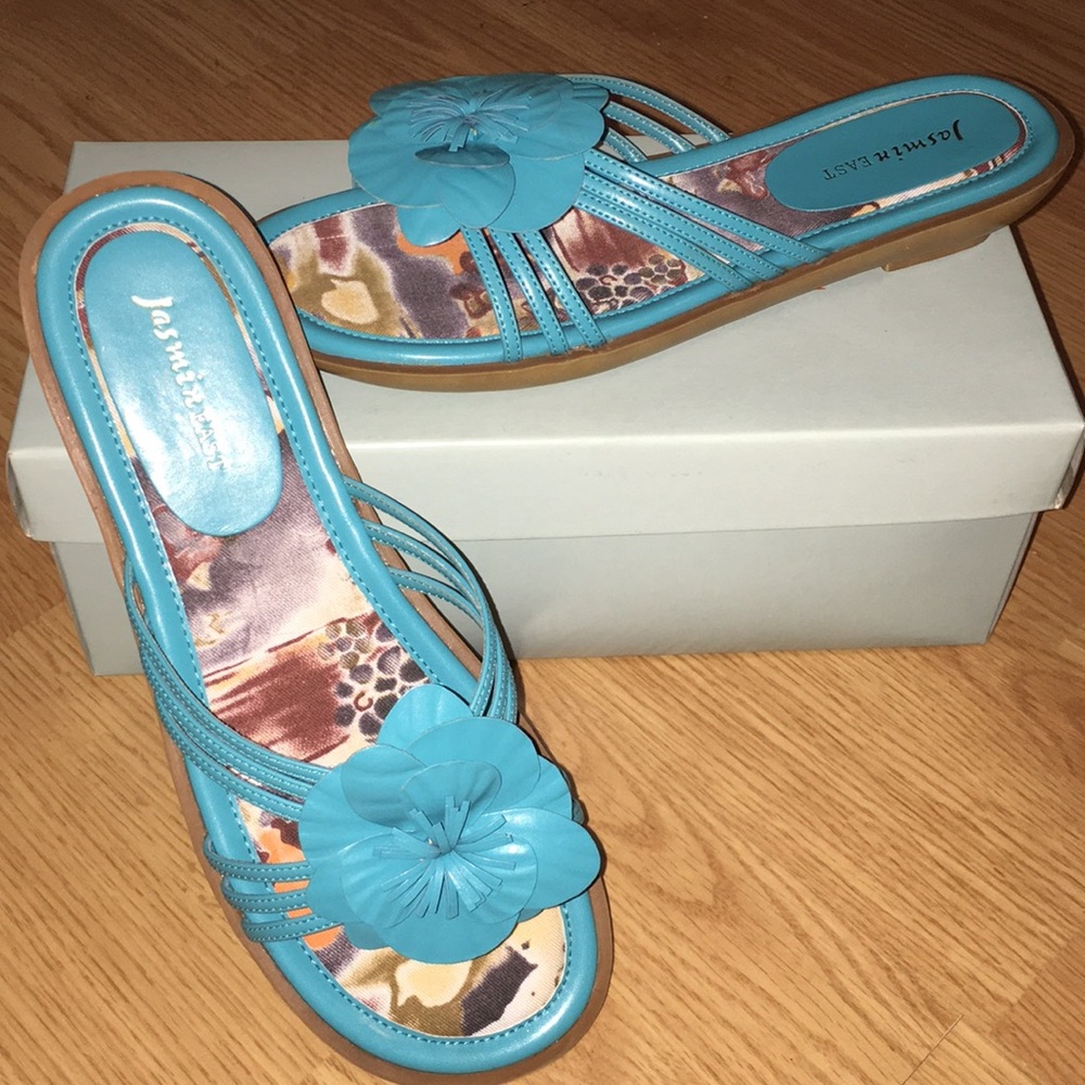 Jasmine East slip on sandals